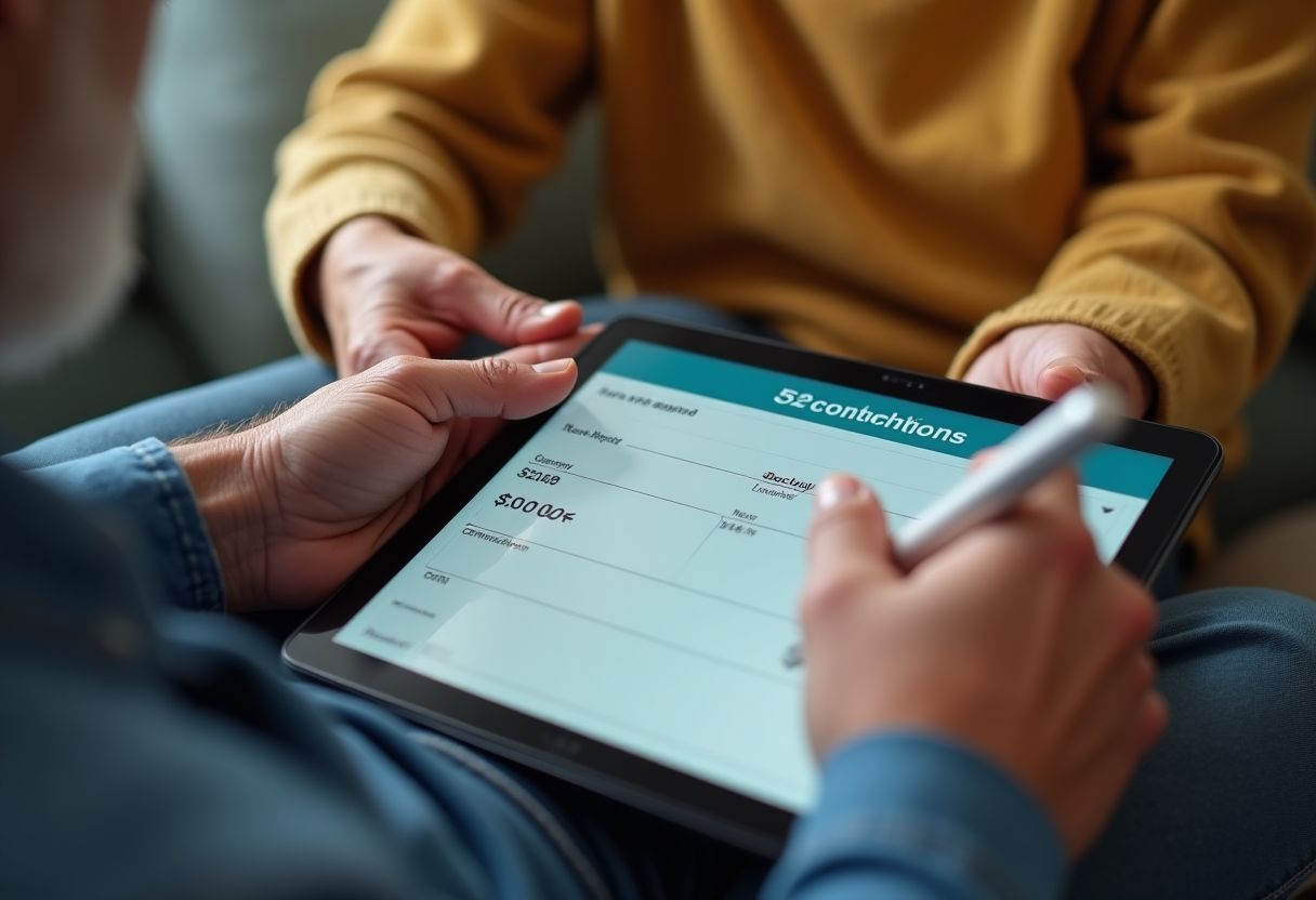 Financial planner explaining 529 plan contribution limits and gift tax exclusion rules to a family.