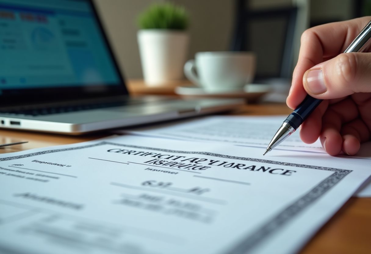 A step-by-step infographic detailing the process for small businesses to obtain appropriate liability insurance coverage.