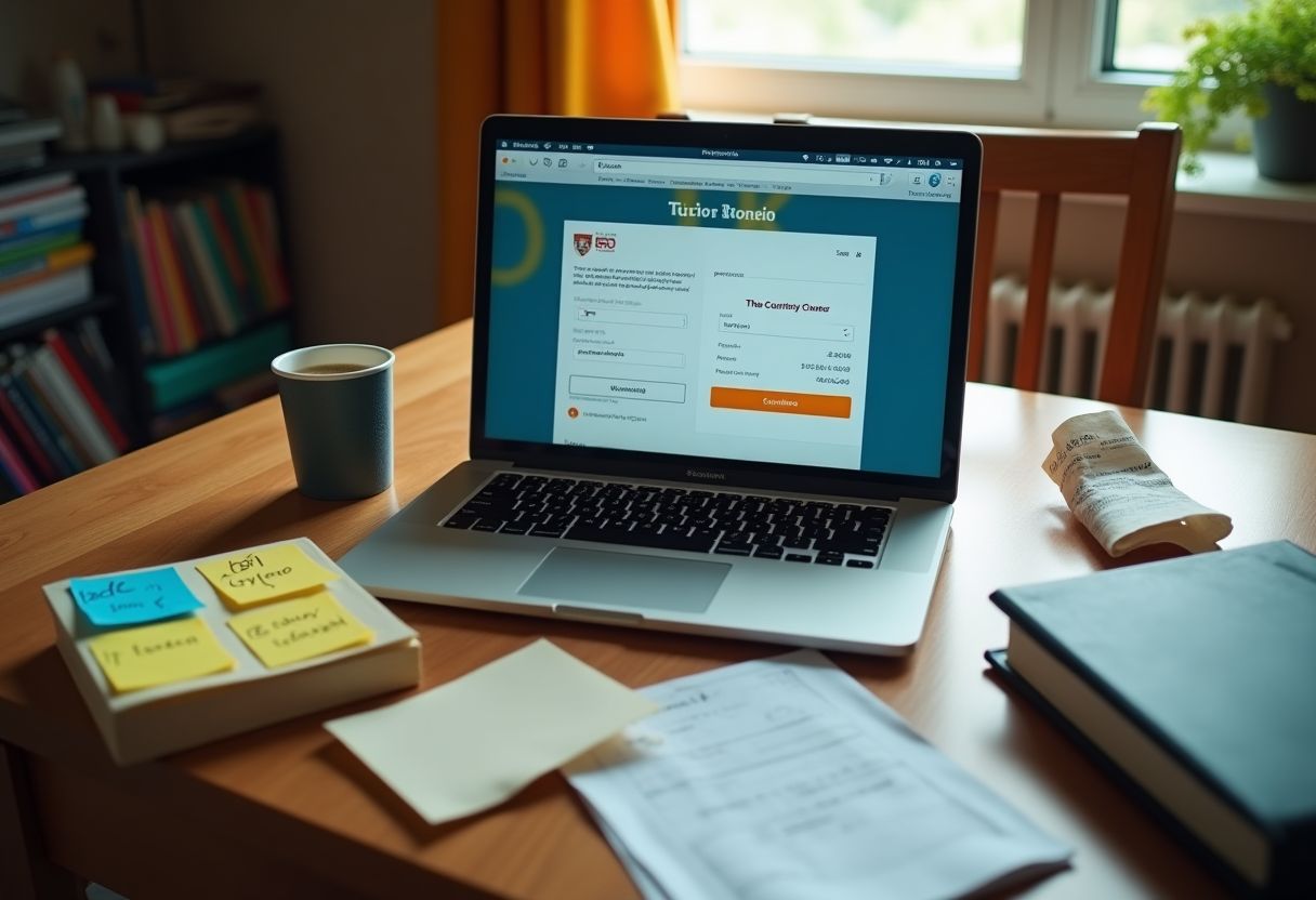 Student using a laptop with textbook, symbolizing qualified higher education expenses covered by a 529 plan.