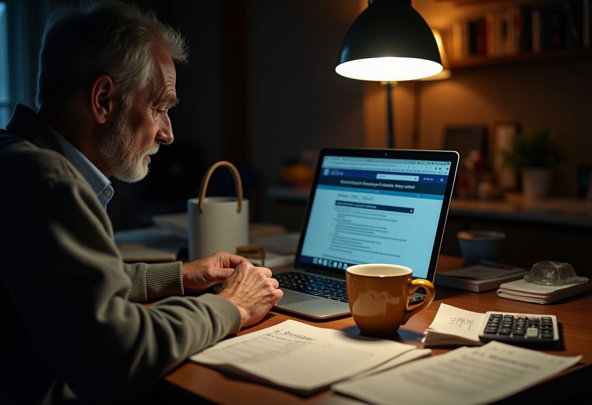 An individual working with a tax professional, reviewing documents related to tax relief services and strategies to resolve tax debt with the IRS.